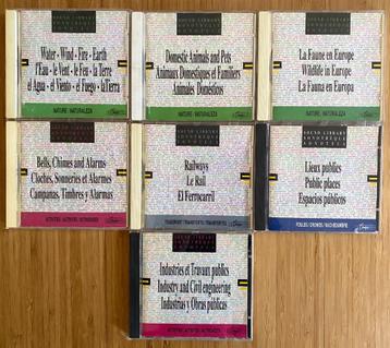 7x Auvidis Geluidseffecten CD’s, samen €25 beschikbaar voor biedingen
