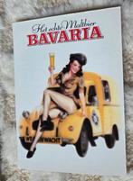 Sexy pin-up model met glas bier op auto - Bavaria, Verzamelen, Verzenden, 1980 tot heden, Ongelopen, Overige thema's