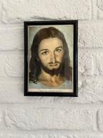 LIJSTJE MET PRENT VAN JEZUS MET TEKST, Antiek en Kunst, Antiek | Religie, Ophalen of Verzenden