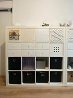 IKEA Kallax kast 4x4 met deurtjes en laden, Ophalen, 100 tot 150 cm, 100 tot 150 cm, Zo goed als nieuw