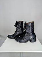 Zwarte leren enkellaarzen A.S.98, A.S.98, Geen idee, Zwart, Lage of Enkellaarzen