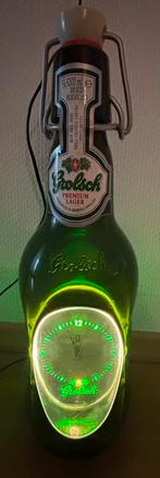Mooie Grolsch Swingtop 5000ml beugelfles, klok met lamp, Verzamelen, Ophalen, Zo goed als nieuw, Verpakking