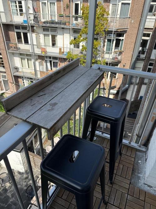 Balkonbar met barkrukken, Tuin en Terras, Tuinmeubel-accessoires, Gebruikt, Ophalen