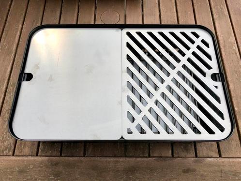 RVS Grillrooster/Plancha tbv Weber Go Anywhere, Tuin en Terras, Houtskoolbarbecues, Nieuw, Met accessoires, Ophalen of Verzenden