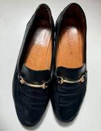 Mooie bijna nieuwe zwart leren schoenen,1x gedragen, maat 40, Lina Locchi, Zwart, Ophalen of Verzenden, Zo goed als nieuw