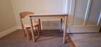 Beukenhouten kindertafel en -stoeltje, Ophalen, Zo goed als nieuw, Tafel(s) en Stoel(en)