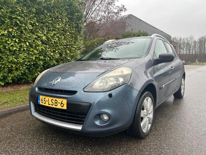 Renault Clio 1.2 TCE Estate 2010 Blauw / NAP / NETTE AUTO !, Auto's, Renault, Bedrijf, Clio, ABS, Airbags, Airconditioning, Alarm