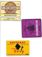 jenever brandewijn advocaat  hesp amsterdam  etiketten, Verzamelen, Verzenden, Gebruikt, Overige typen