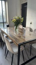 Mango eettafel, Ophalen, 150 tot 200 cm, Zo goed als nieuw, Vijf personen of meer