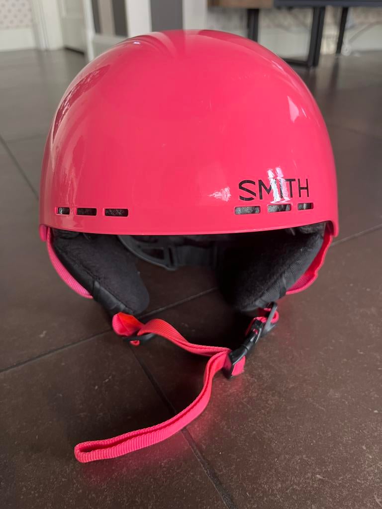 Skihelm kind 48-53 cm Smith rose, Ophalen of Verzenden, Gebruikt, Meisje, Overige typen