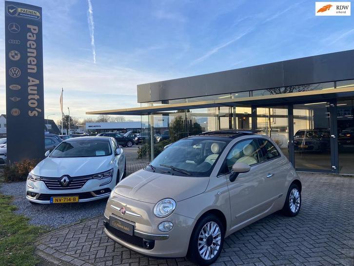 Fiat 500 1.2 Cappucino|Pano|Sensor|GroteScherm, Auto's, Fiat, Bedrijf, Te koop, ABS, Airbags, Airconditioning, Bluetooth, Centrale vergrendeling