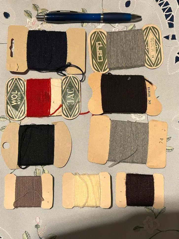 Vintage Maasgaren van Oma - Diverse Kleuren, Hobby en Vrije tijd, Naaien en Fournituren, Gebruikt, Garen of Naald(en), Ophalen