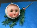 Oude grote kerstversiering kindergezicht, Ophalen of Verzenden