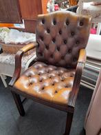 Antieke leren fauteuile, Antiek en Kunst, Ophalen of Verzenden