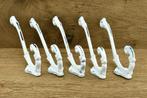 5 brocante kapstokhaken / wandhaken / wit, Huis en Inrichting, Woonaccessoires | Kapstokken, Wandhaken, Nieuw, Ophalen of Verzenden