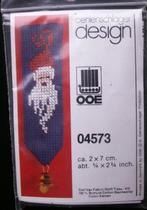 3 maal Mini Schellekoord OOE Kerstman compleet borduurpakket, Ophalen of Verzenden, Nieuw, Patroon