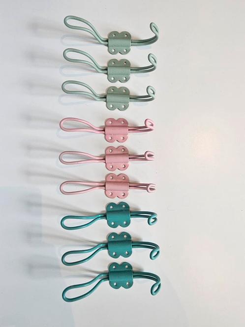 Vintage Wandhaken Set - Pastel Kleuren, Huis en Inrichting, Woonaccessoires | Kapstokken, Zo goed als nieuw, Wandhaken, Minder dan 100 cm