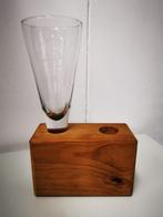 Bierglas in houder - De Oude Molen Nieuw Vennep, Ophalen of Verzenden, Zo goed als nieuw, Pul(len), Overige merken