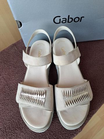 Crèmekleurige sandalen van Gabor, maat 40,5, 2x gedragen beschikbaar voor biedingen