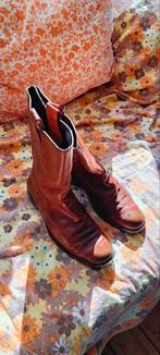 Cognac leren Manfield laarzen maat 42., Kleding | Heren, Schoenen, Ophalen of Verzenden, Gedragen, Bruin, Boots