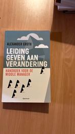 Alexander Groth - Leidinggeven aan verandering, Ophalen of Verzenden, Zo goed als nieuw, Alexander Groth