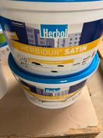 Herbol Herbidur satijn grijze muurverf voor buiten 12,5l, Ophalen, Nieuw, Acrylverf
