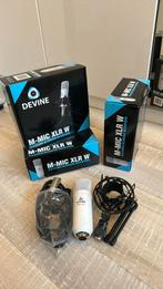 4x Devine M-Mic XLR W condensatormicrofoon wit, Muziek en Instrumenten, Microfoons, Nieuw, Studiomicrofoon, Ophalen