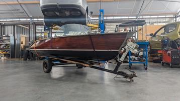 Nordborg Nordson 400 werf gebouwd houten speedboot & trailer beschikbaar voor biedingen
