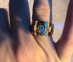 18k rosé gouden ring met 1 ct diamant, Sieraden, Tassen en Uiterlijk, Ringen, Ophalen of Verzenden, Zo goed als nieuw