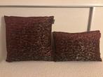 Sierkussen interieur merk Brons in bordeaux rood goud, Ophalen, Zo goed als nieuw, Rood, Vierkant