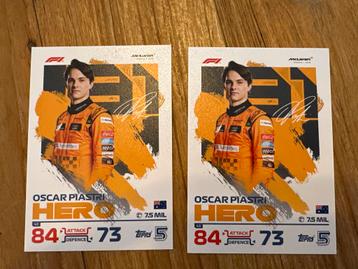 Oscar Piastri Topps F1 Kaarten - Hero beschikbaar voor biedingen