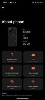 Rog Phone 9 Pro 16GB/512GB, Ophalen of Verzenden, Nieuw, Overige merken