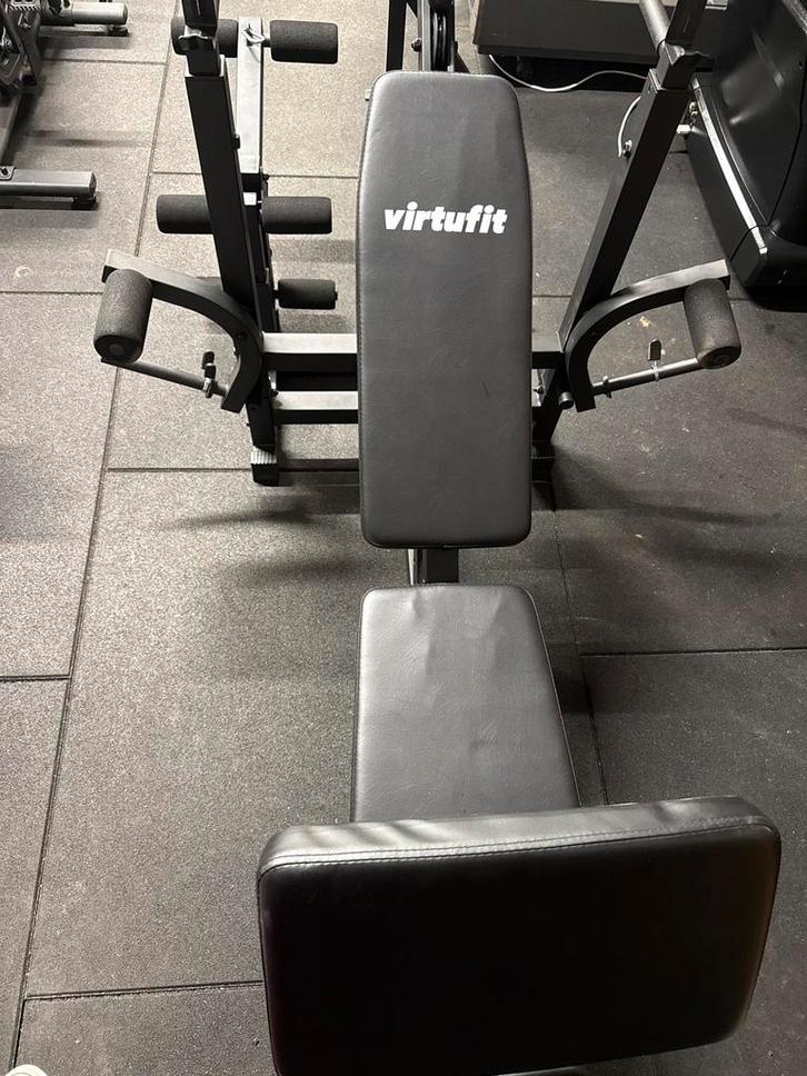 Fitnessbankje compleet met opties!, Sport en Fitness, Fitnessapparatuur, Gebruikt, Krachtstation, Armen, Borst, Metaal, Ophalen