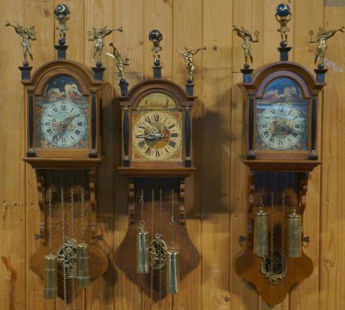 Diverse Hangklokken klokken Friesestaart Friese klokken Urh, Huis en Inrichting, Woonaccessoires | Klokken, Gebruikt, Wandklok