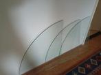 Glasplaten kwart rond voor hoekkast, Doe-het-zelf en Verbouw, Glas en Ramen, Ophalen, Minder dan 80 cm, Minder dan 80 cm, Zo goed als nieuw