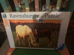 Ravensburger puzzel met paarden 500 stukjes, Ophalen of Verzenden, Zo goed als nieuw
