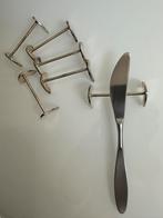 Set van zes Gero 90 Punt verzilverde messenleggers, Ophalen of Verzenden