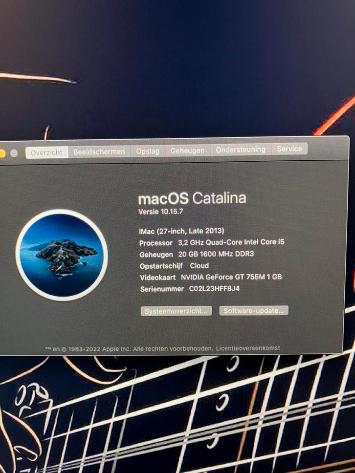 iMac 27inch late 2013 i5, Computers en Software, Apple Desktops, Gebruikt, iMac, HDD, 3 tot 4 Ghz, 16 GB, Ophalen