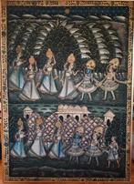 Pichwai-schilderij – Krishna met gopi’s onder de maan, Antiek en Kunst, Ophalen