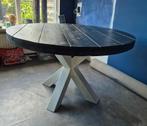 Zware eettafel steigerhout, Huis en Inrichting, Tafels | Eettafels, Ophalen of Verzenden, Zo goed als nieuw, Rond, 100 tot 150 cm