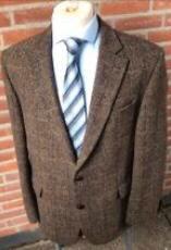 Nieuw Harris Tweed Blazer door Carl Gross Mt 56, Kleding | Heren, Kostuums en Colberts, Nieuw, Maat 56/58 (XL), Bruin, Ophalen of Verzenden