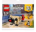 LEGO Creator 30542 - 3 in 1 Schattige Mopshond!, Ophalen of Verzenden, Nieuw, Complete set, Lego