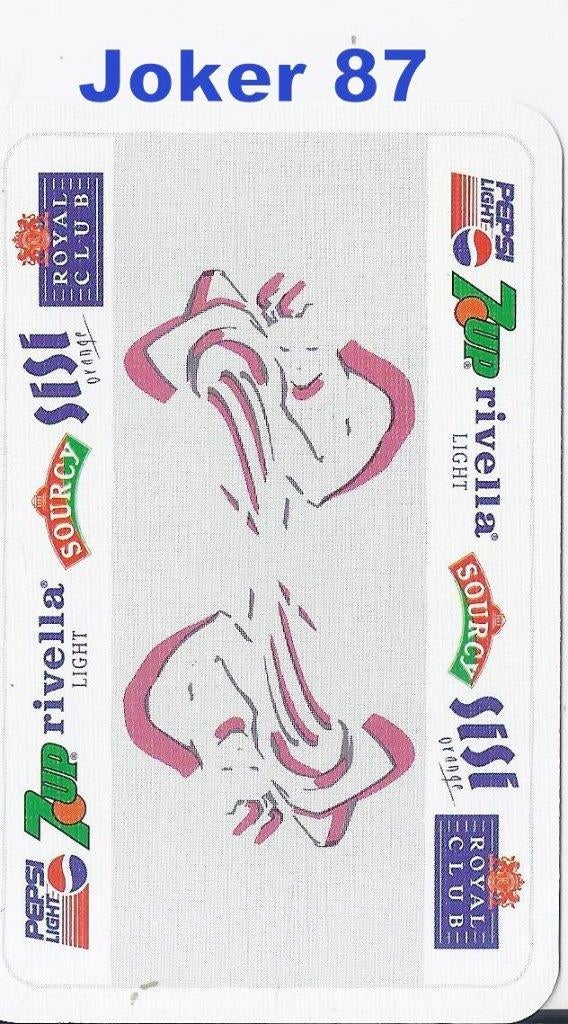 SO Joker 87 Joker Rivella / Pepsi / 7-Up / Sisi / Sourcy, Verzamelen, Ophalen of Verzenden, Zo goed als nieuw, Joker(s)