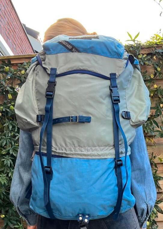 Retro backpack, Sport en Fitness, Bergsport en Wandelen, Gebruikt, Rugzak, Ophalen of Verzenden