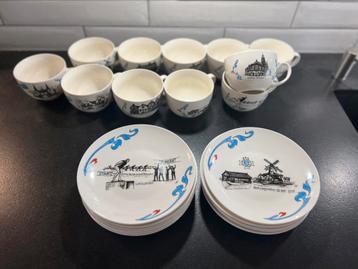 Nieuw Elfstedentocht, Compleet 11x bord, 11x mok, 11x kom beschikbaar voor biedingen