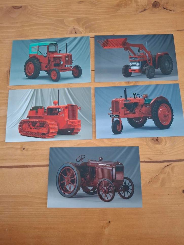 Ansichtkaartenset oude tractoren, Verzamelen, Ansichtkaarten | Themakaarten, Ongelopen, 1920 tot 1940, Voertuig, Verzenden