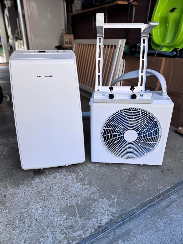 MW Tools Split Airco met buitenunit - Zo goed als nieuw!, Ophalen, 3 snelheden of meer, Zo goed als nieuw, Koelen en Ontvochtigen