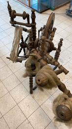 Houten spinnewiel, Hobby en Vrije tijd, Spinnewielen en Spinnen, Ophalen, Zo goed als nieuw, Spinnewiel