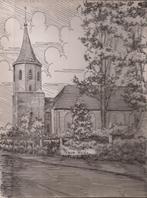 Nieuwe Wolda Kerk tekenening R. Sievers 50/60er jaren, Ophalen of Verzenden