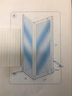 Glazen douche hoek draaideur wand 88 x 88 hoogte 185, Ophalen, Nieuw